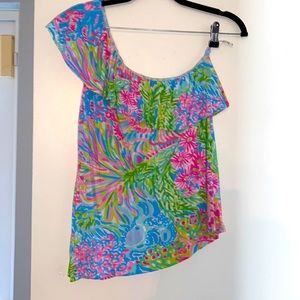 Lilly Pulitzer Neveah One Shoulder Top